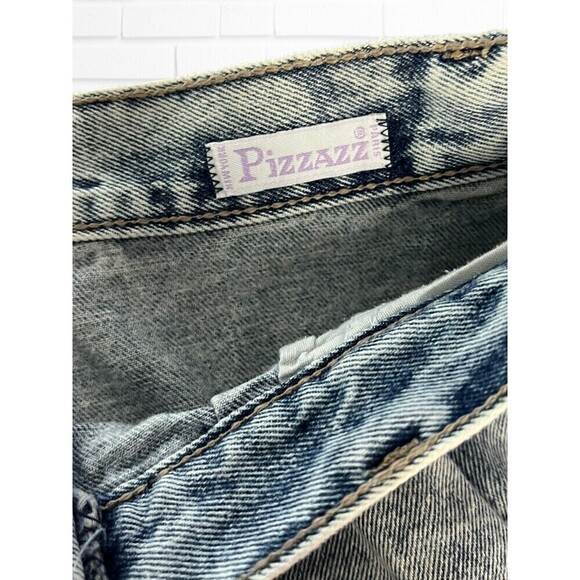 Vintage Women's Size 12 Acid Wash Jeans Pizzazz High Rise - Picture 6 of 10